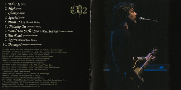 Richie Kotzen CD Booklet.