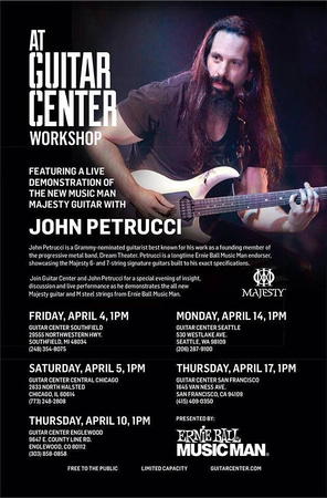 John Petrucci/Guitar Center Poster